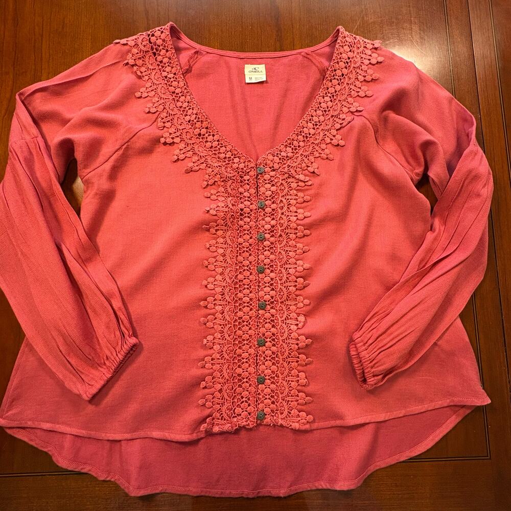 O'Neill Pink/Coral Top Size Medium